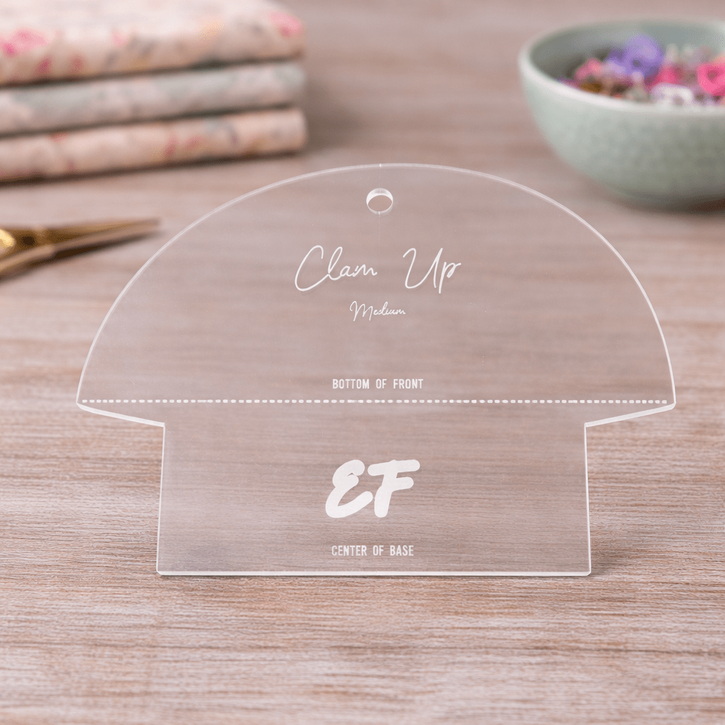 Clam Bag Template Medium - Everything Fabric