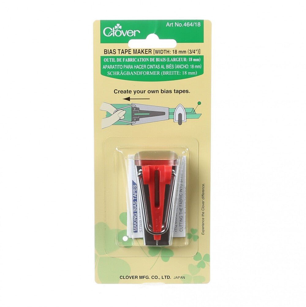 Clover Bias Tape Maker 3/4 inch - Everything Fabric