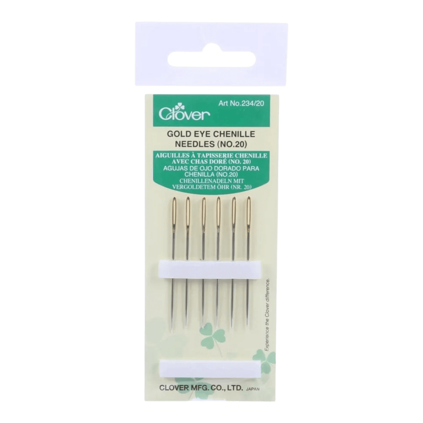 Clover Needle Gold Eye Chenille SZ 20 - Everything Fabric