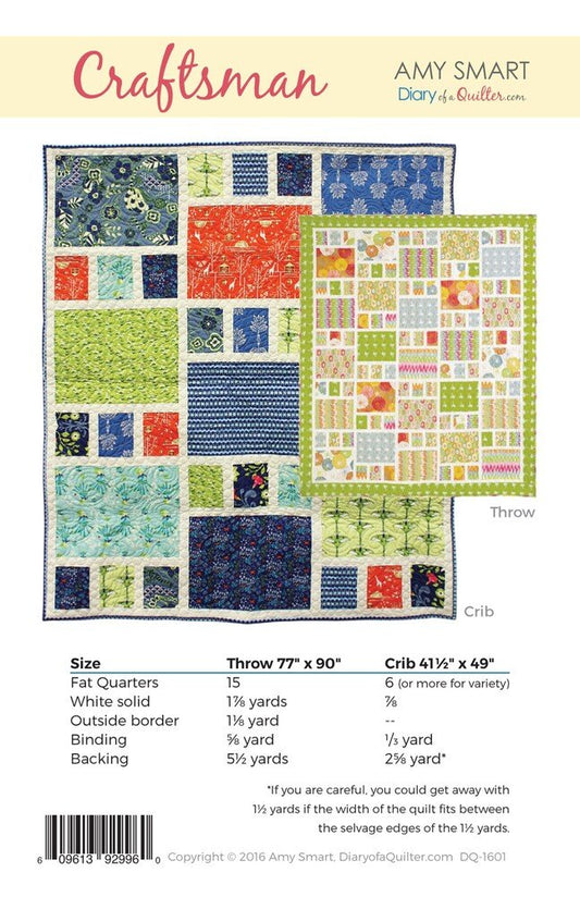 Craftsman Quilt Pattern - Everything Fabric