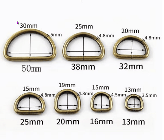 D-Rings Nickle 20 mm - Everything Fabric