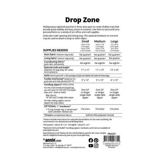 Drop Zone Pattern By Annie - Everything Fabric