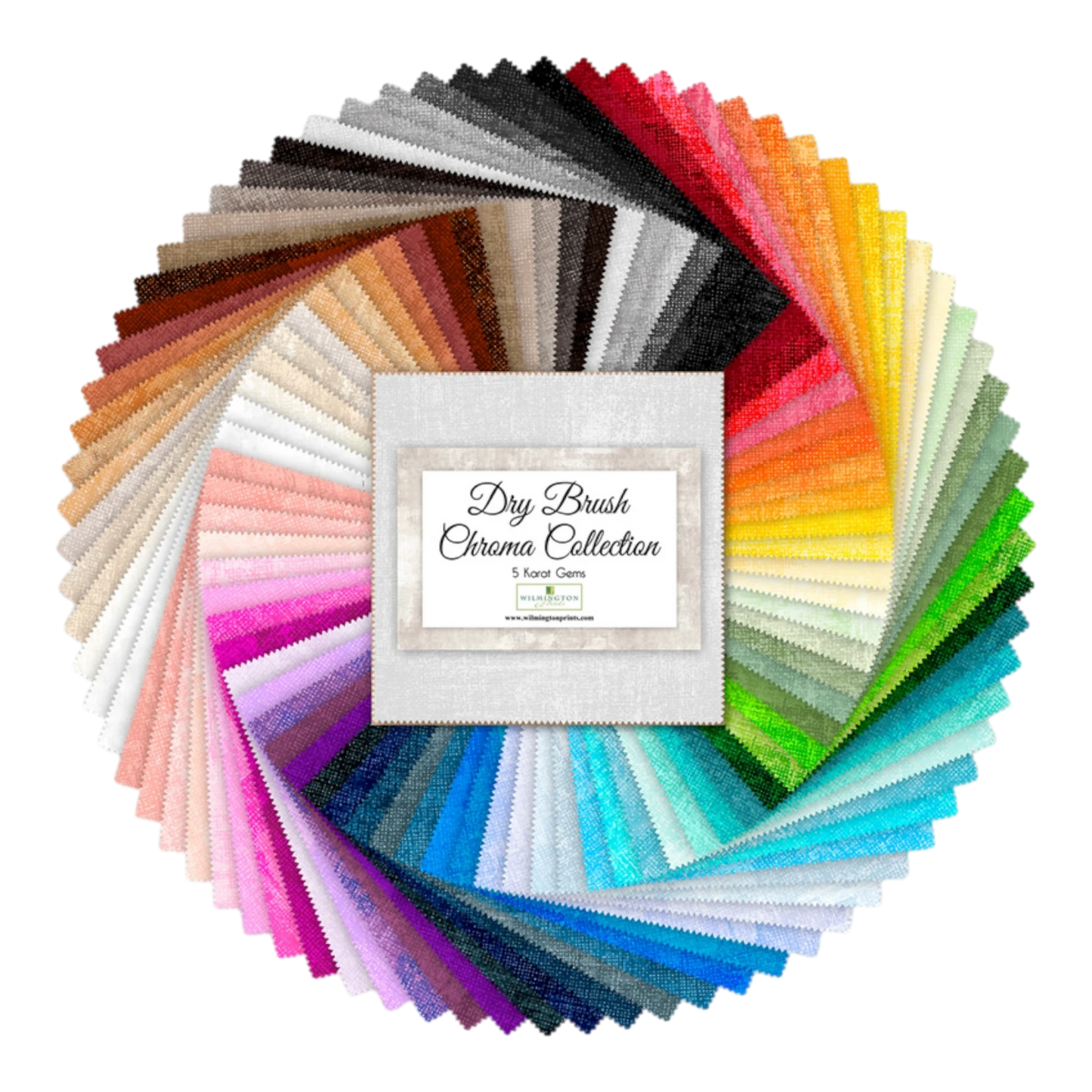 Dry Brush - Chroma 5 in Squares 76pcs - Everything Fabric
