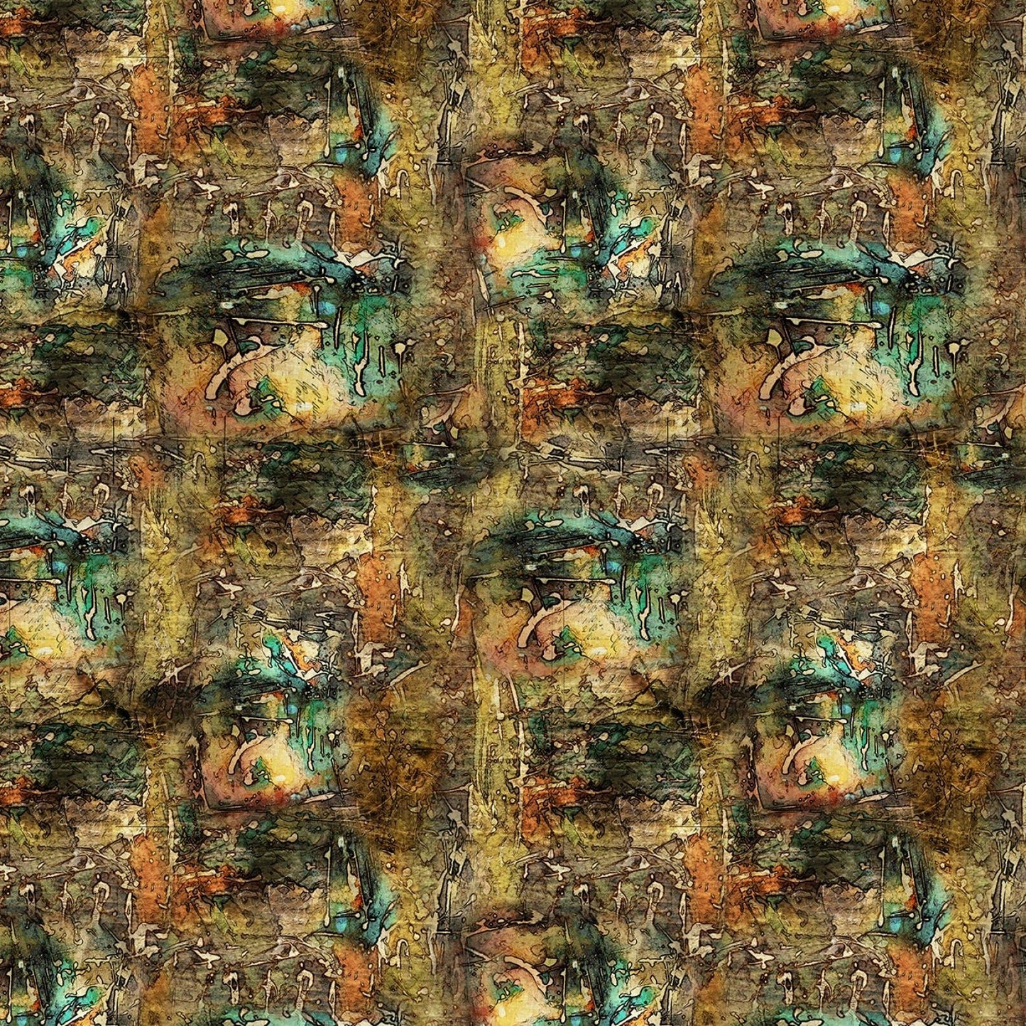 Eclectic Elements - Dropcloth Multi Abandoned - Everything Fabric