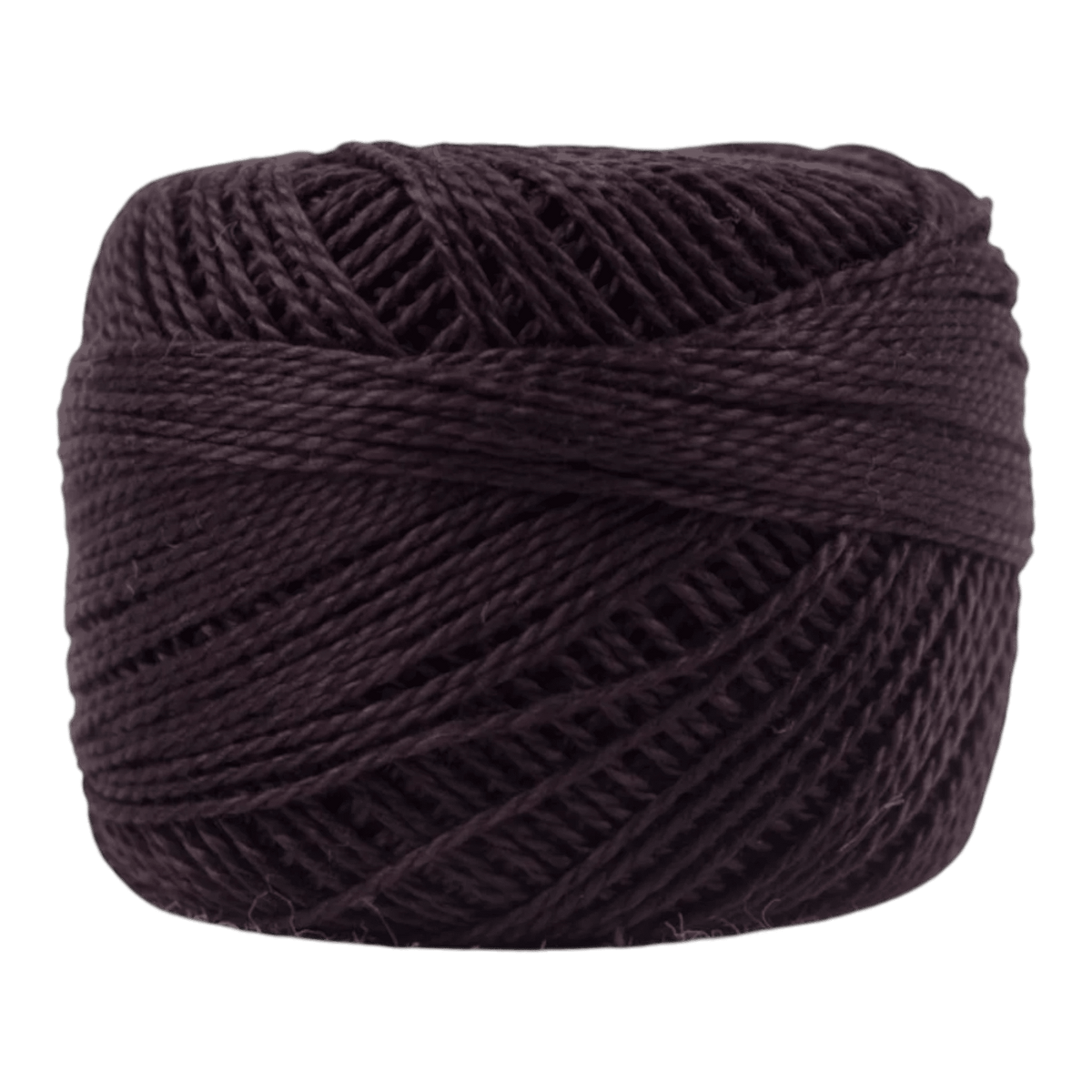 Eleganza 8wt Solid Perle Cotton Ball - BLACK BERRY - Everything Fabric