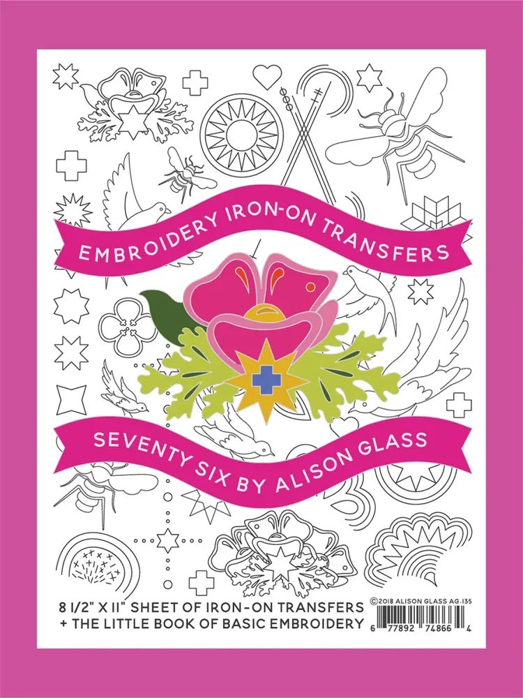 Embroidery Iron-On Transfers Seventy Six - Everything Fabric