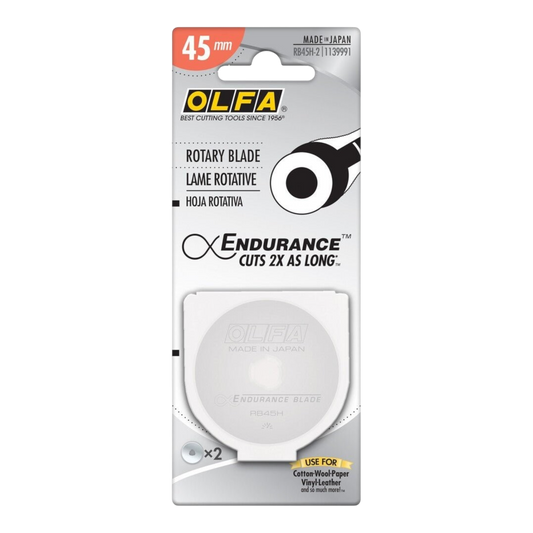 OLFA Endurance 45mm Rotary Blades 2 Pack