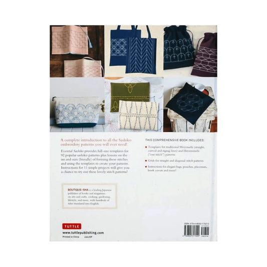 Essential Sashiko: A Dictionary of the 92 Most Popular Patterns Book - Everything Fabric