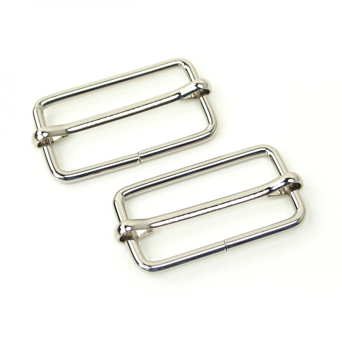 Everything Fabric Bag Slider 1in 25mm Nickel, set of two