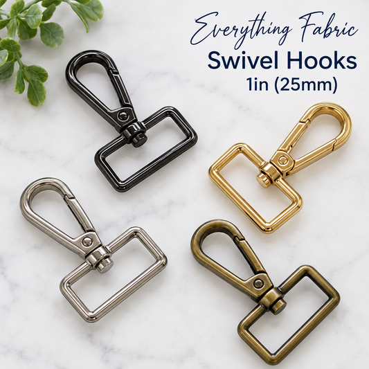 Everything Fabric Swivel Hooks - 1in (25mm)