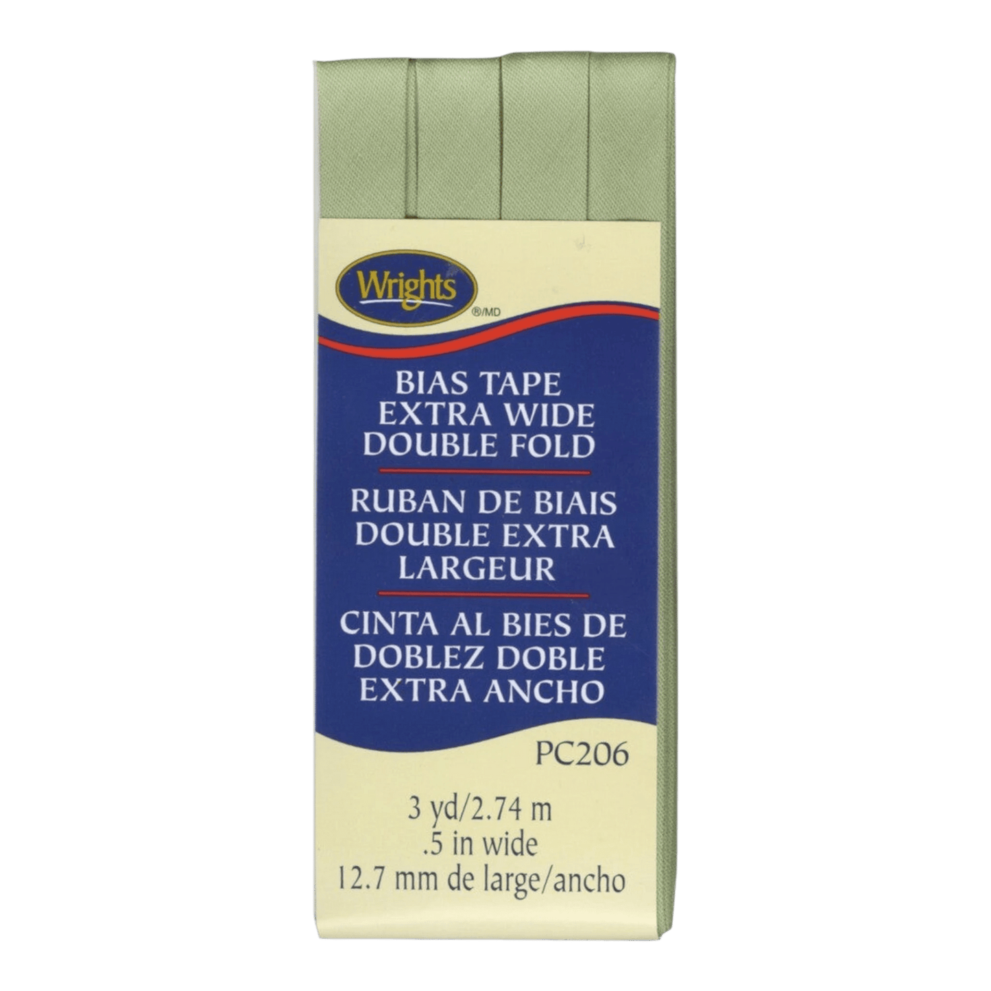 Extra Wide Double Fold Bias Tape - SEAGREEN - Everything Fabric