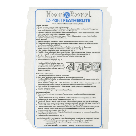 EZ Print FeatherLite 216 mm x 279 mm 10pk - Everything Fabric