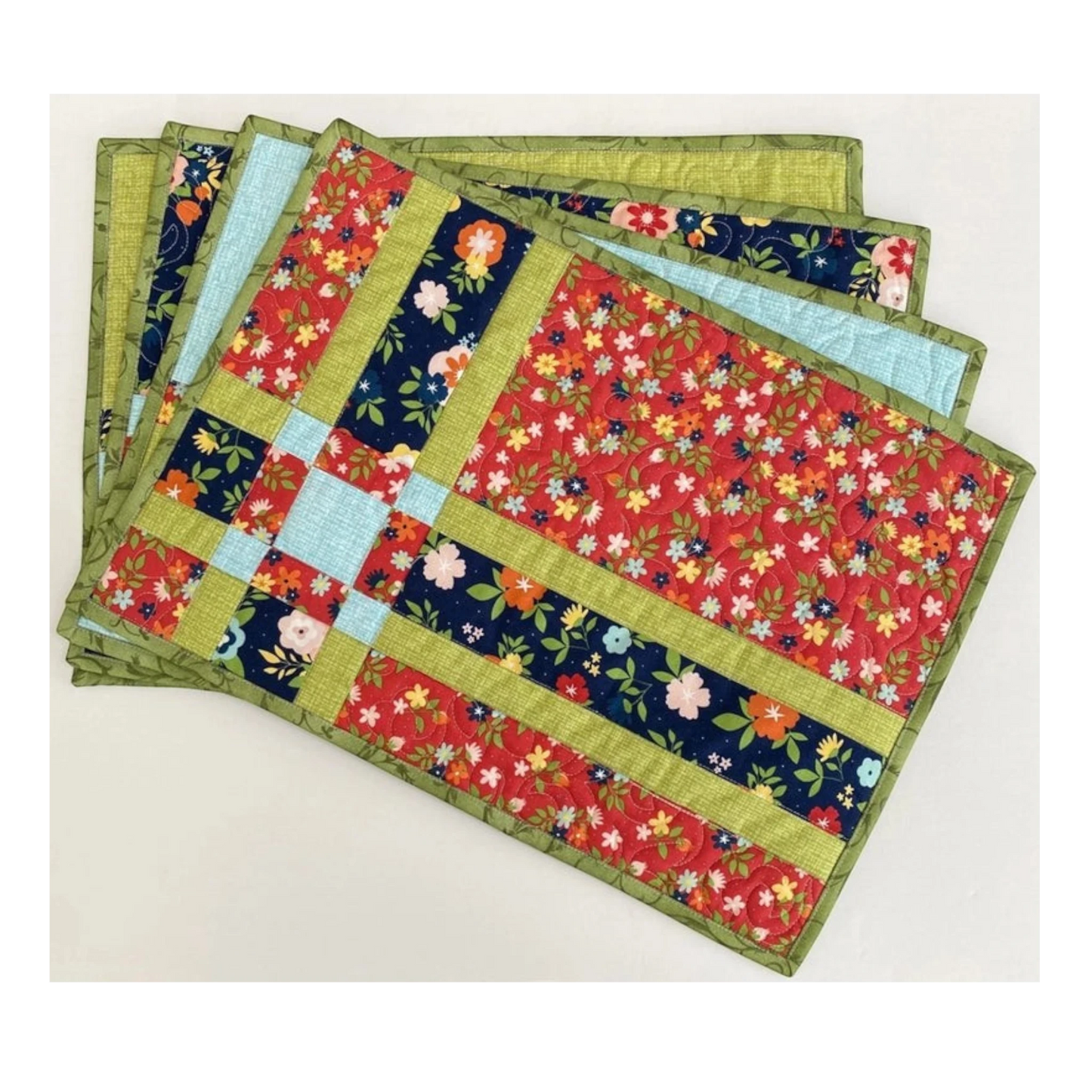 Fat Quarter Shuffle Mats Pattern for patchwork, quilting and sewing