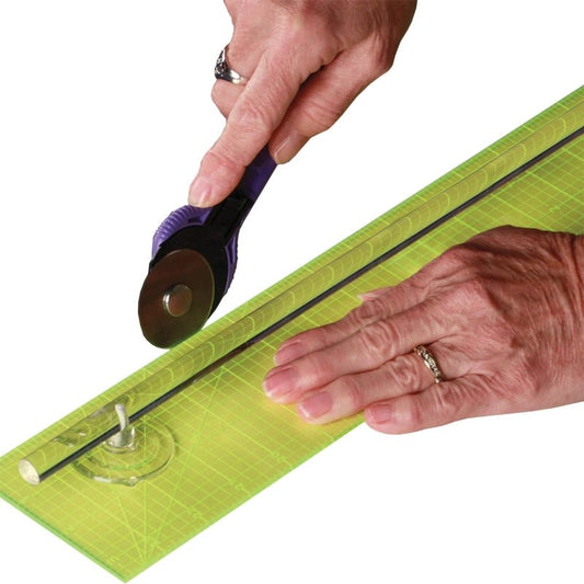 FingerGuard 12in by Cottage Mills | Quilting Ruler Safety & Rotary Cutter Guard - Everything Fabric