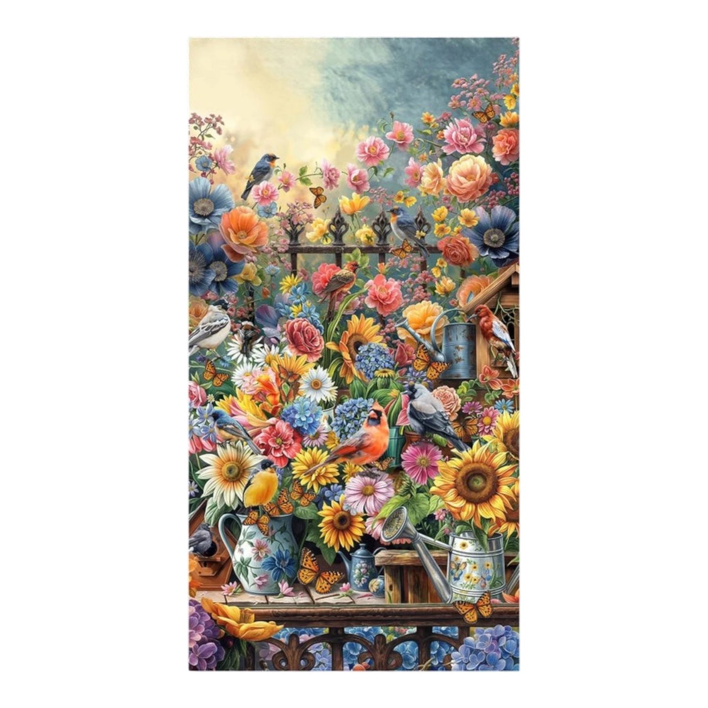 Florinda - Blue Panel 24in - Everything Fabric