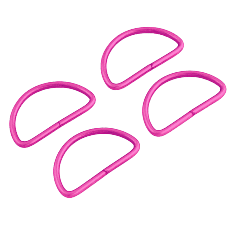 Four D-Rings 25 mm - Tula Pink Hardware - Everything Fabric