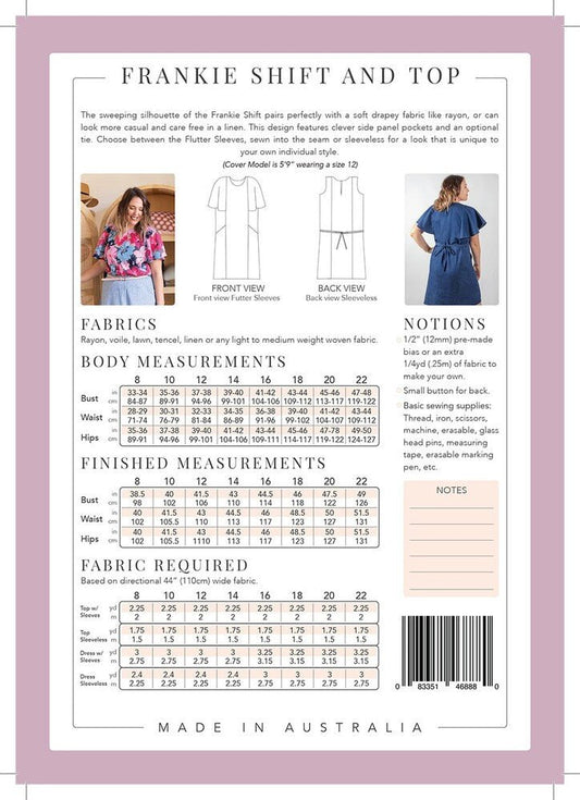 Frankie Shift and Top Pattern - Everything Fabric
