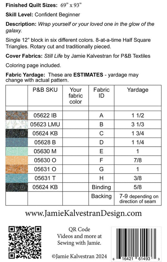 Galaxies Beyond Quilt Pattern - Everything Fabric