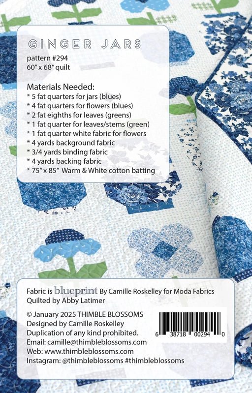 Ginger Jars Pattern - Everything Fabric