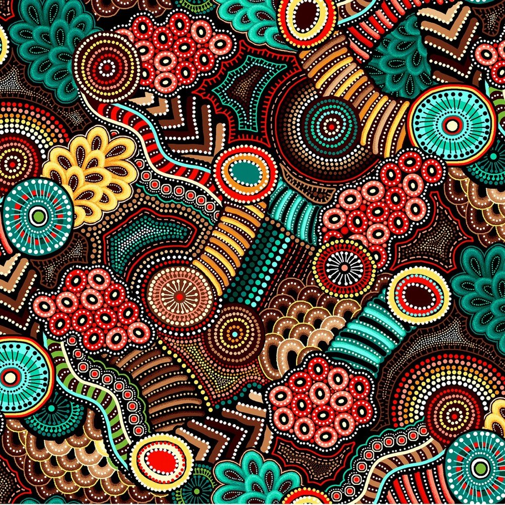 Gondwana - Geometric Brown/Rust - Everything Fabric