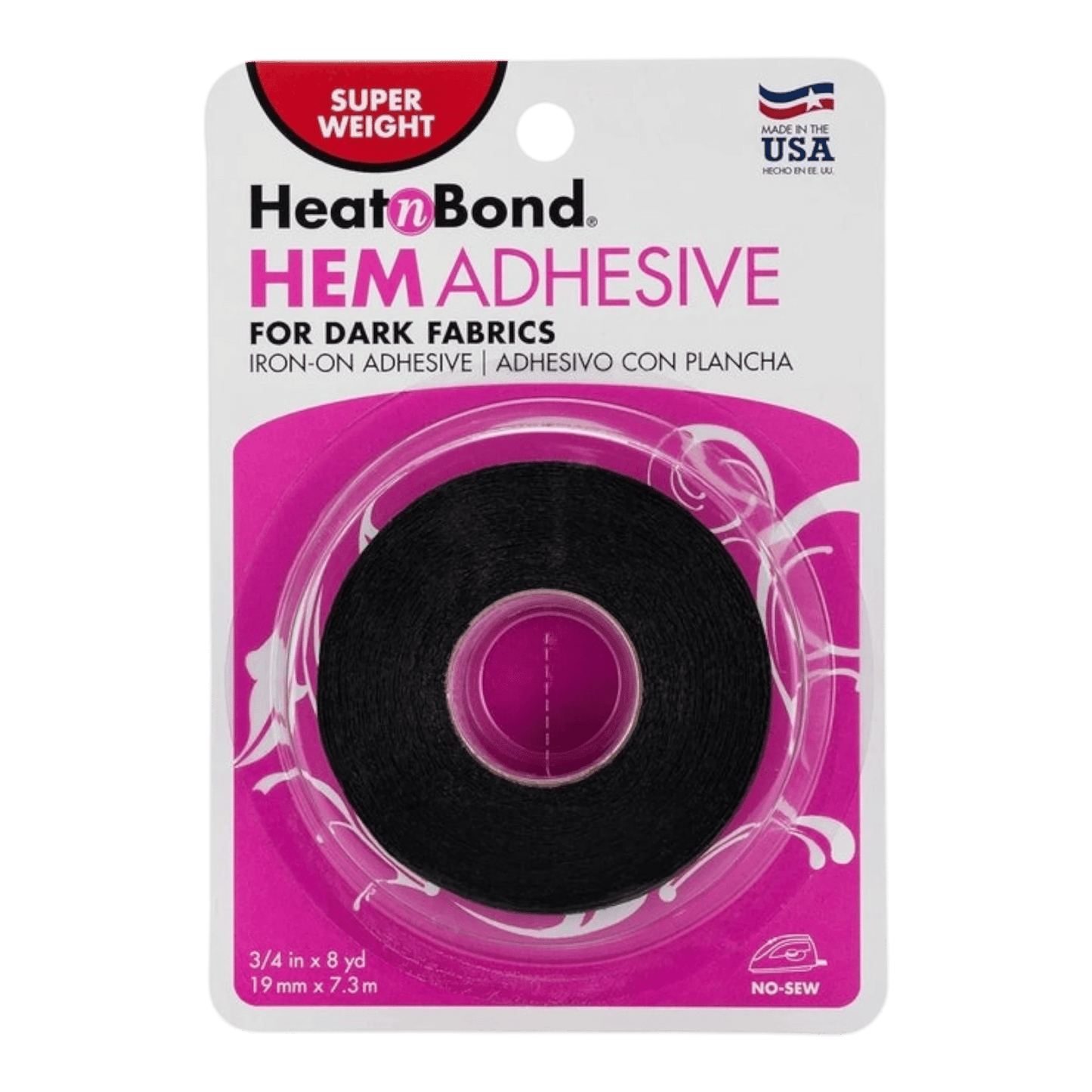 HeatnBond Super Hem for Dark Fabrics 19 mmx8yds - Everything Fabric