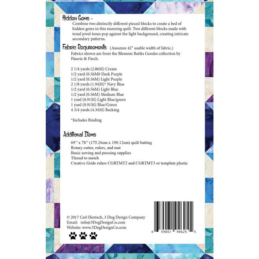 Hidden Gems Quilt Pattern - Everything Fabric