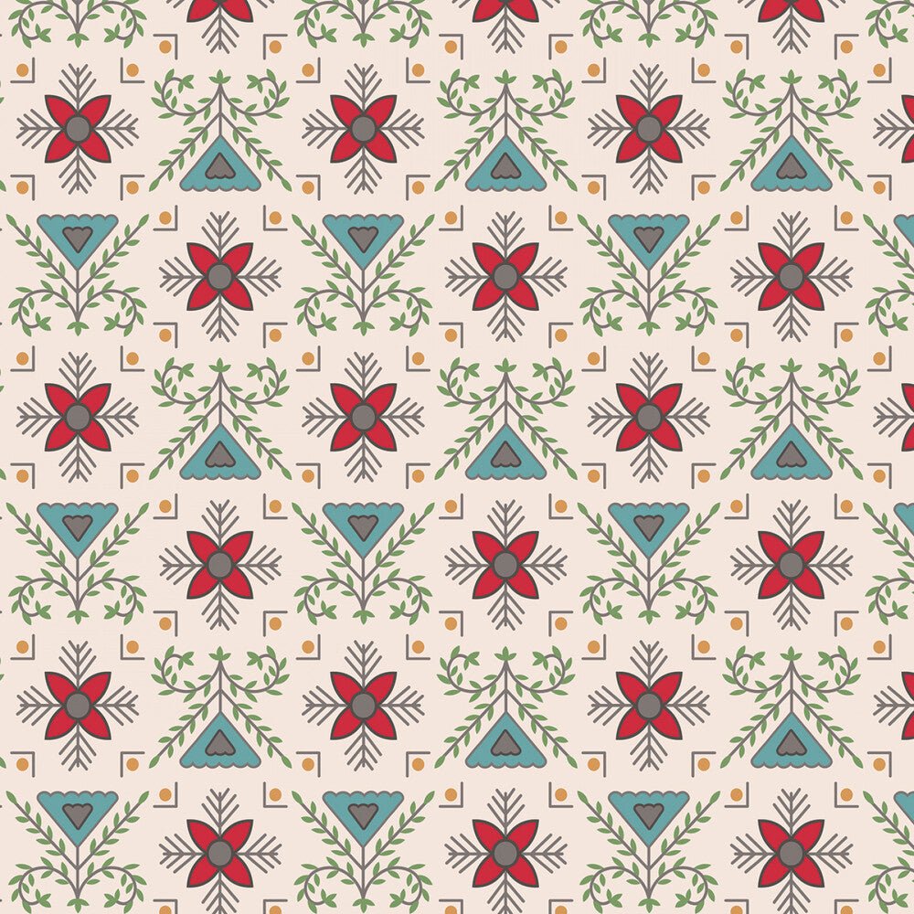 Home Town Holiday - Stitchery Schoolhouse 108in Wideback - Everything Fabric