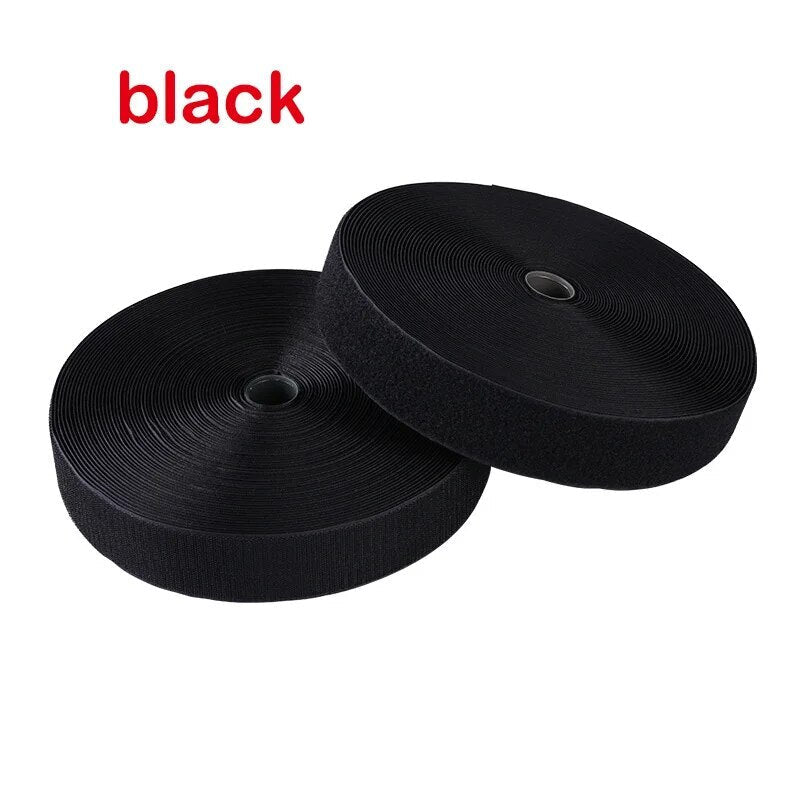 Hook & Loop Hook & Loop Black 20 mm | 2 metre Pack - Everything Fabric