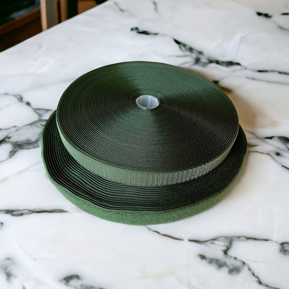 Hook & Loop - Hook n Loop - Forest Green 25 mm - Everything Fabric