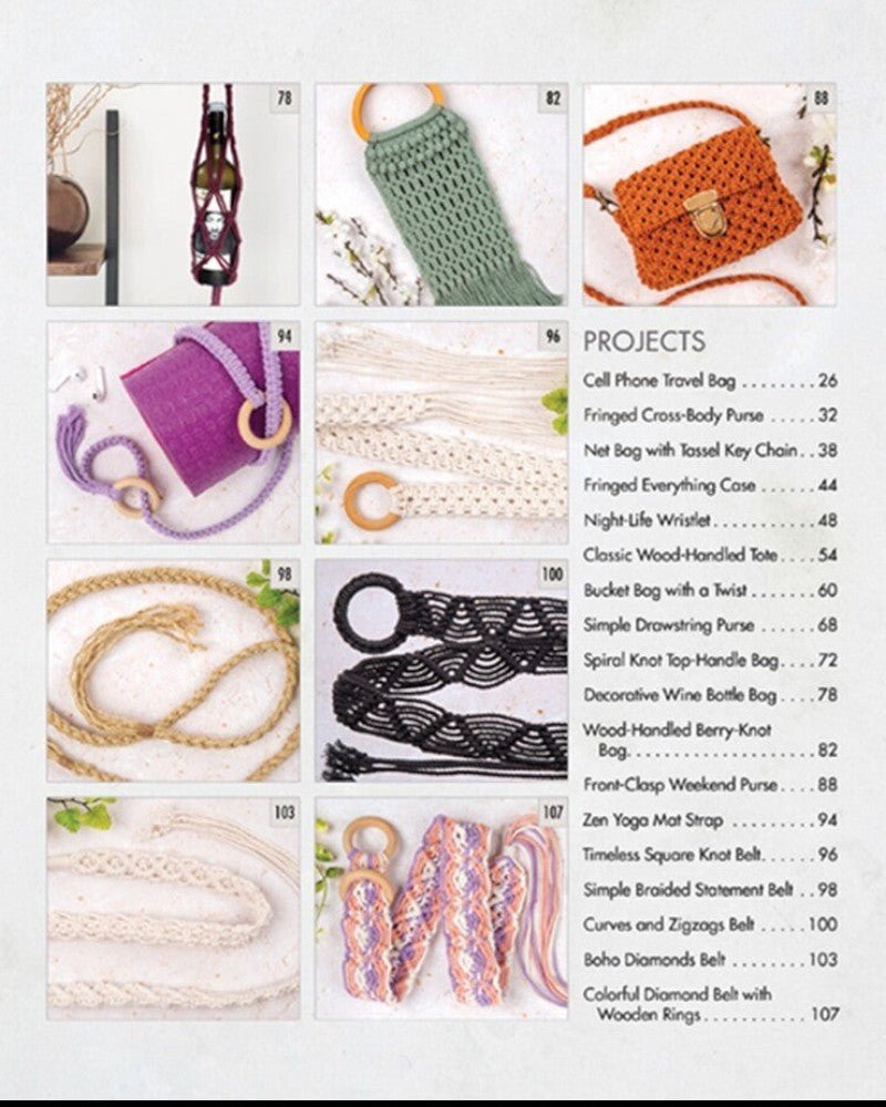 Knotting Natural Bags & Belts Book - Everything Fabric