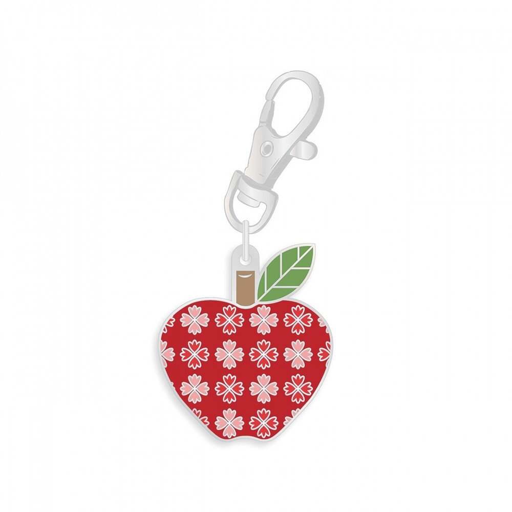 Lori Holt Autumn Enamel Happy Charm - Apple - Everything Fabric
