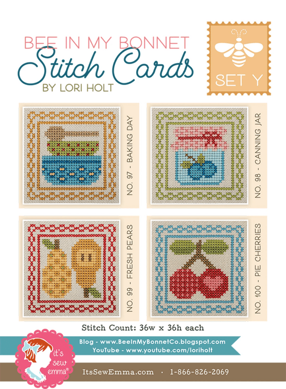 Lori Holt - Bee In My Bonnet Stitch Cards Set Y - Everything Fabric