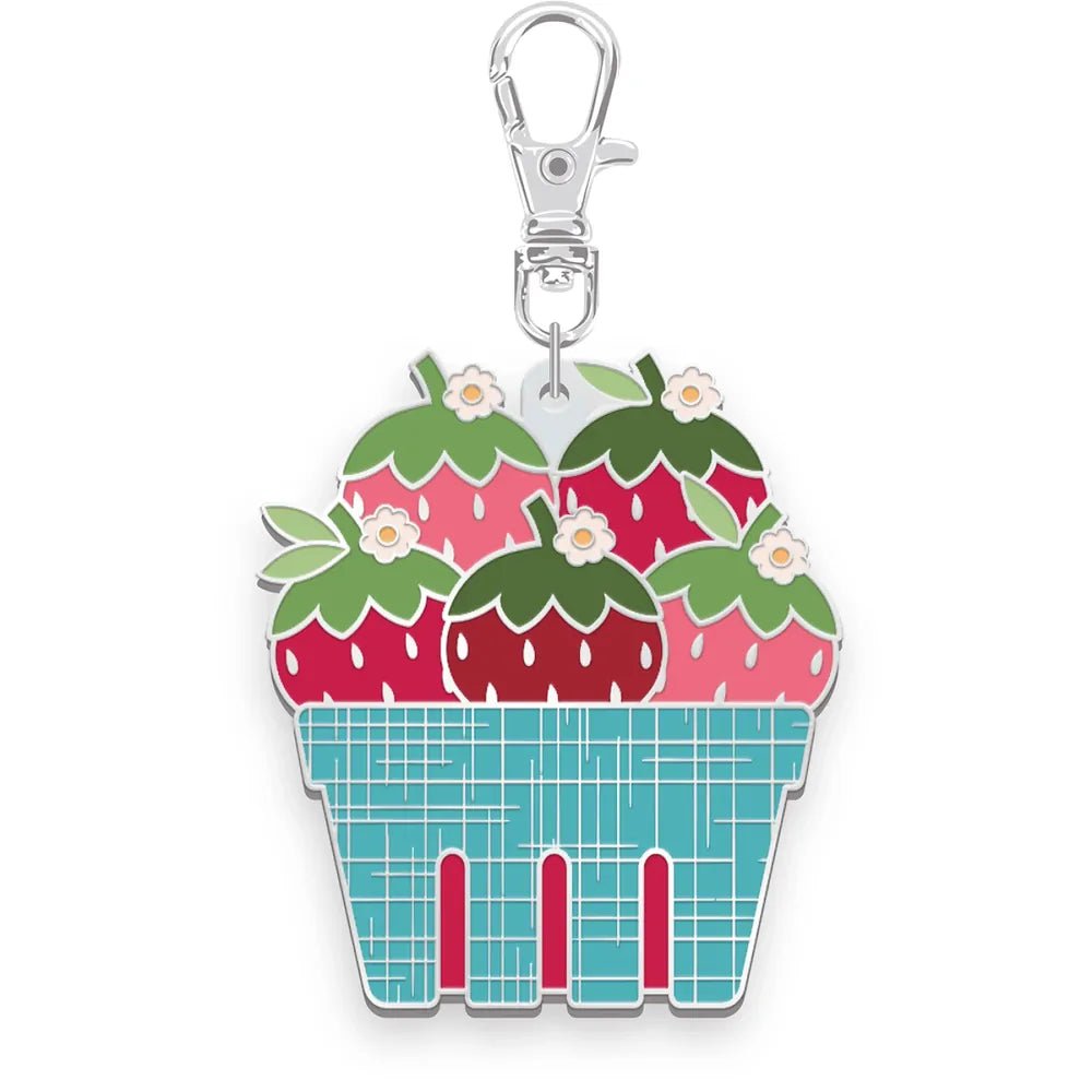 Lori Holt Farmer's Daughter Enamel Happy Charm Berry Basket - Everything Fabric