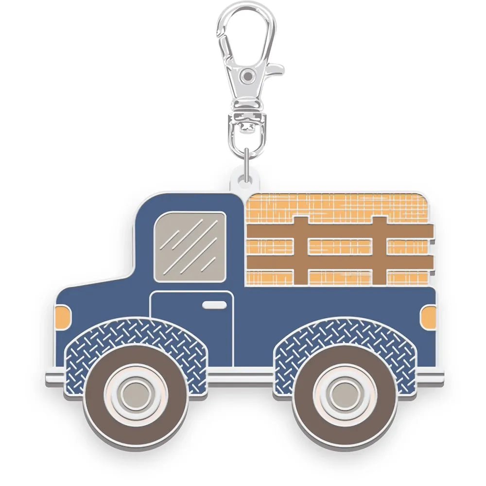 Lori Holt Farmer's Daughter Enamel Happy Charm Haulin' Hay Truck - Everything Fabric