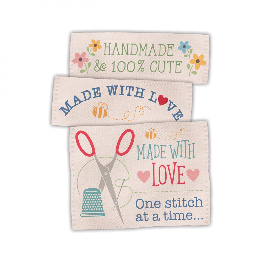 Lori Holt Made With Love Woven Labels - Everything Fabric