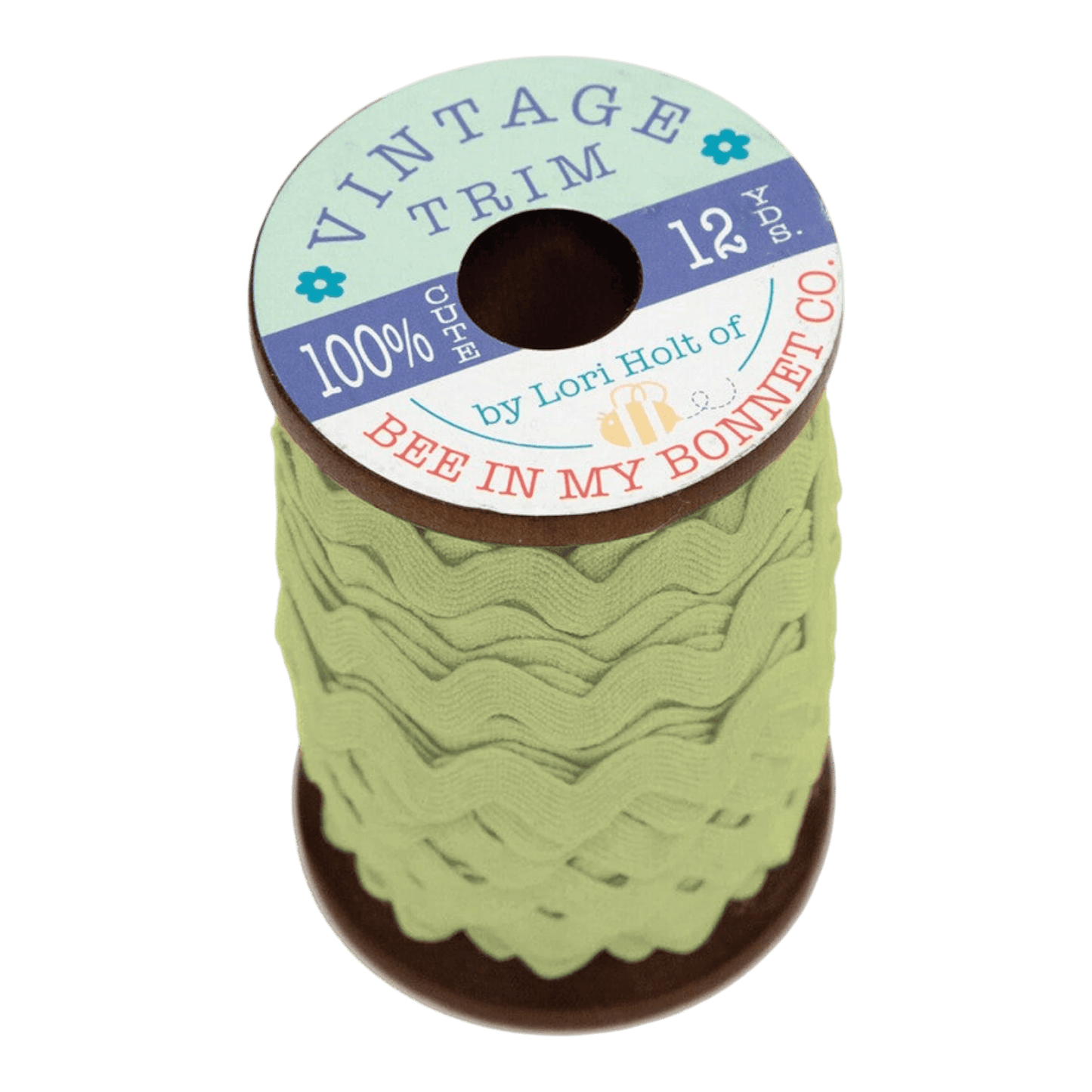 Lori Holt - Vintage Rick Rack - LETTUCE 10 mm - Everything Fabric