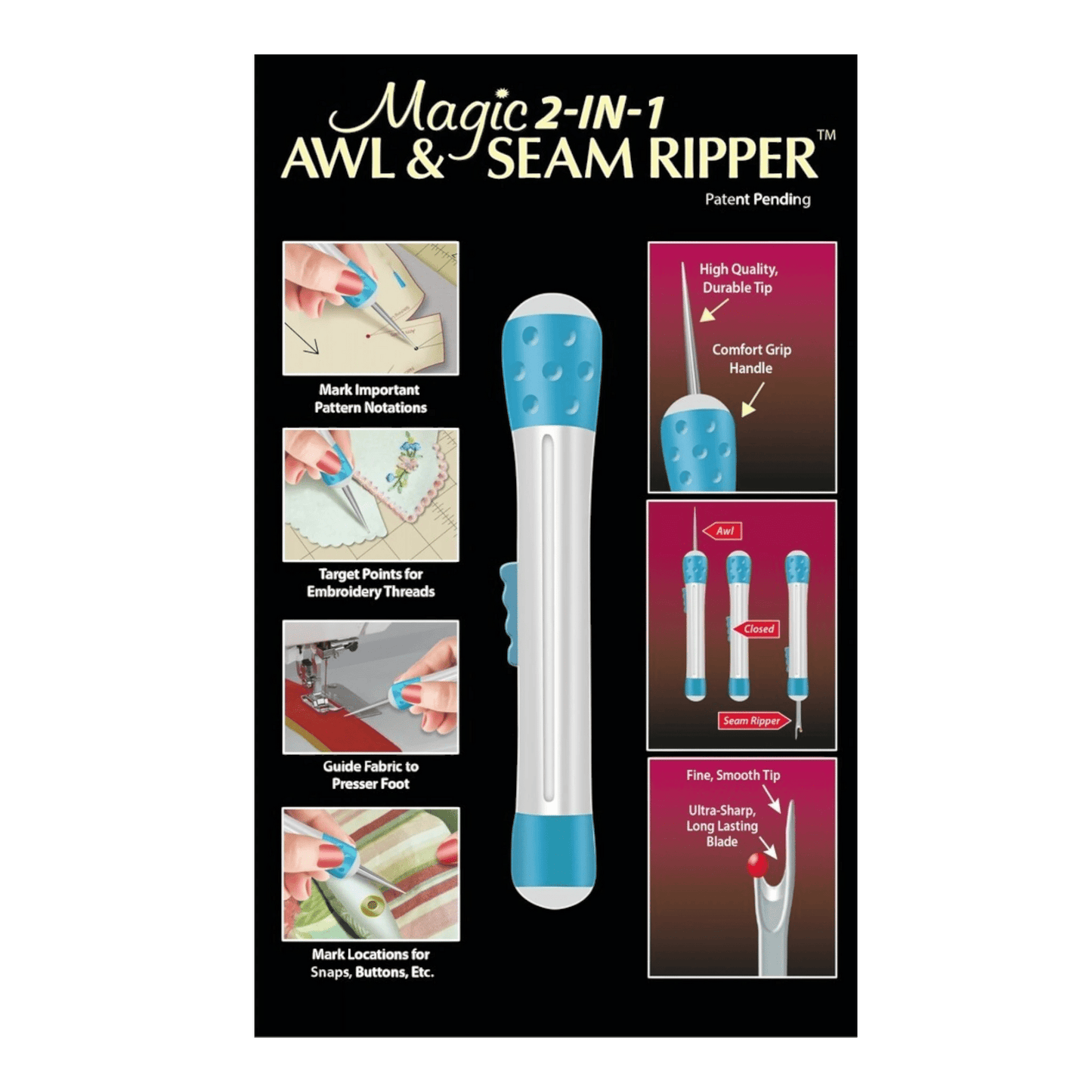 Magic 51 mm 1 Awl & Seam Ripper - Everything Fabric