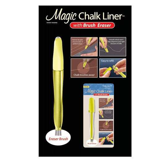 Magic Chalkliner White With Brush Eraser - Everything Fabric