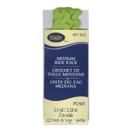 Medium Rick Rack - Leaf Green