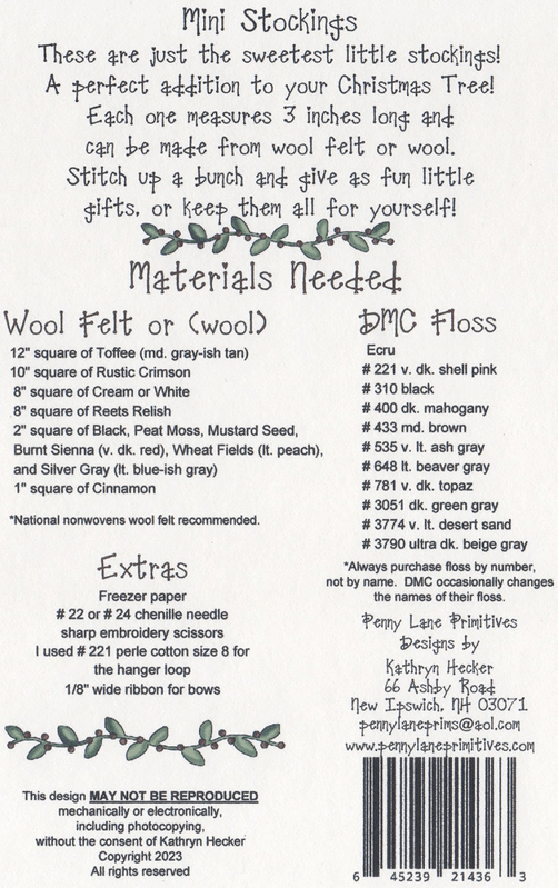 Mini Stockings Pattern - Everything Fabric