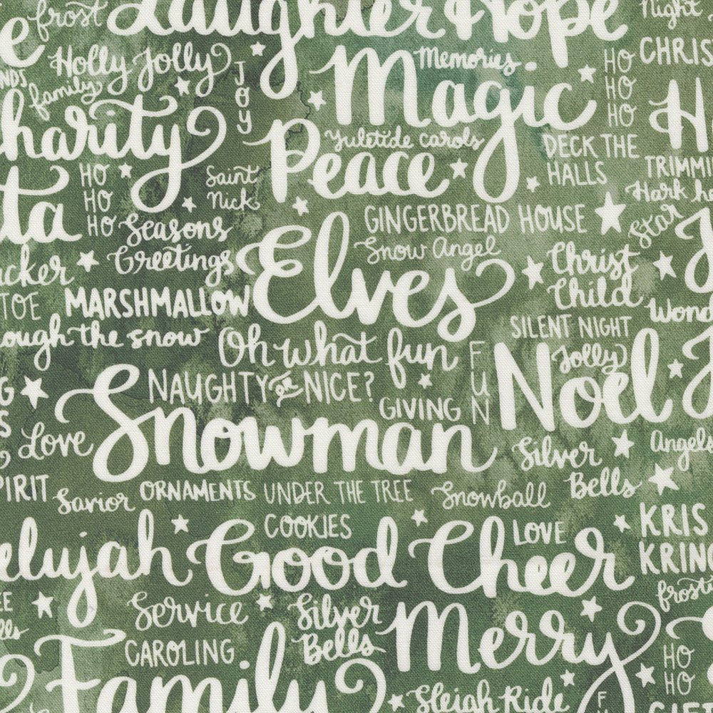 MODA Comfort & Joy - Words - Everything Fabric