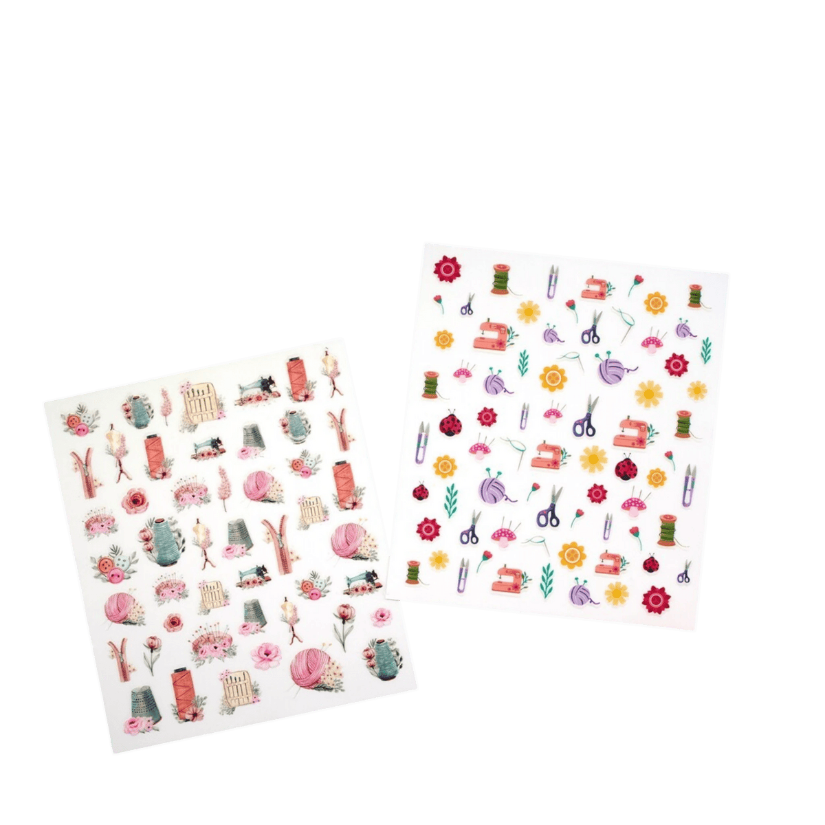 Nail Decals 2 Sheets - 122 STICKERS - Everything Fabric