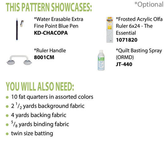 Nine Carat Quilt Pattern - Everything Fabric