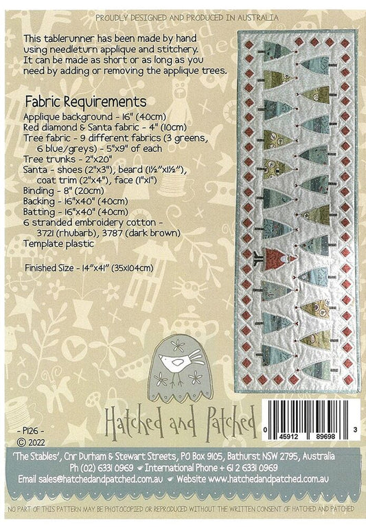 O Christmas Tree Table Runner Pattern - Everything Fabric