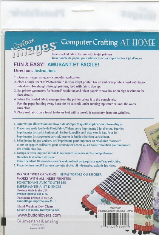 Photo Fabric Computer Crafting at Home Poplin Sheets 5pk - Everything Fabric