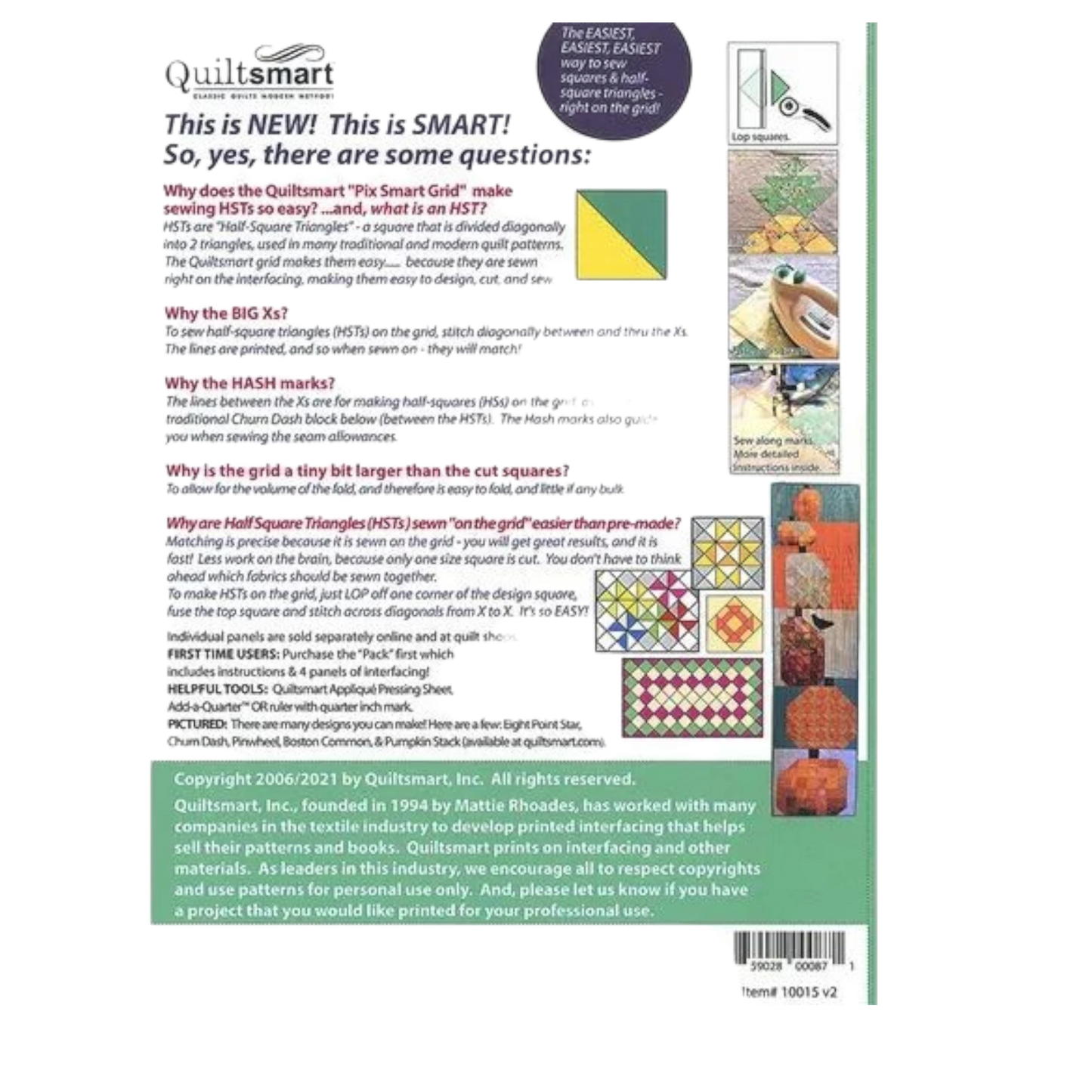 Pix Smart Grid 2.5in Gridded Interfacing - Everything Fabric