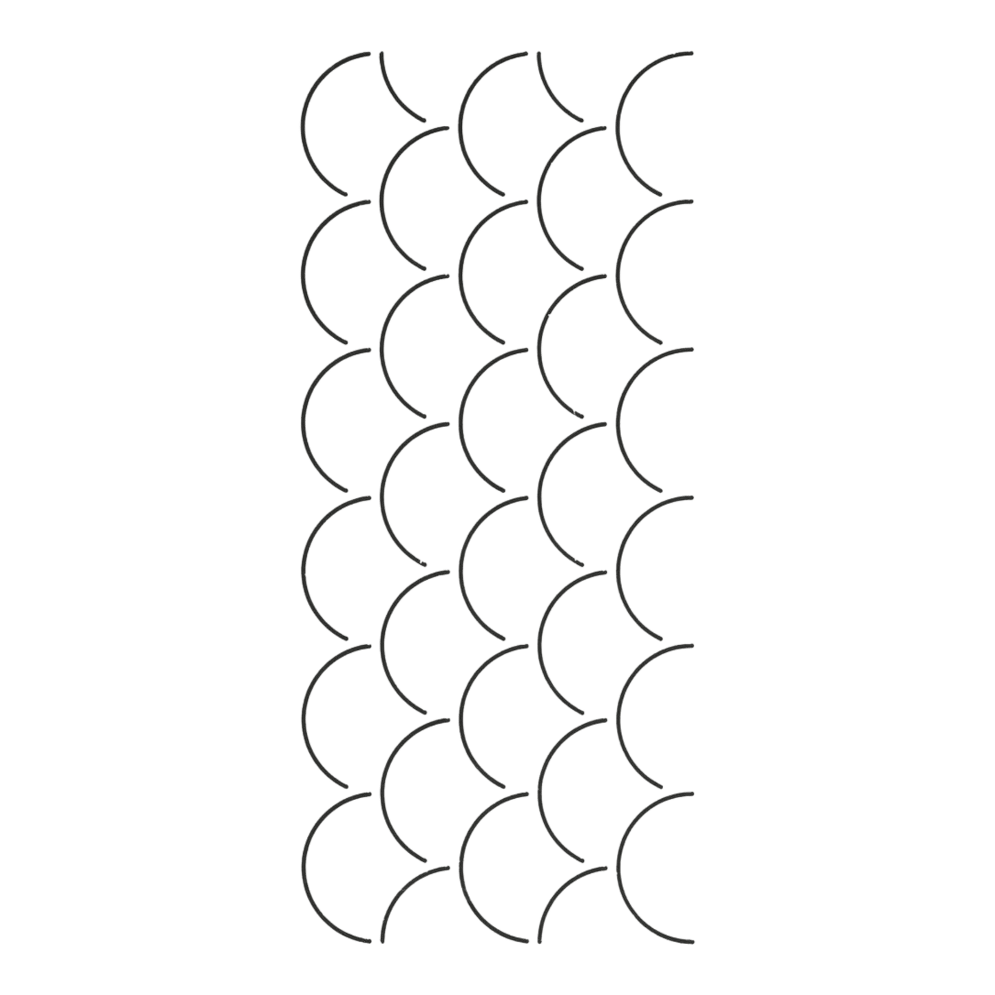 Quilt Stencil Clam Shell - 2 in - Everything Fabric