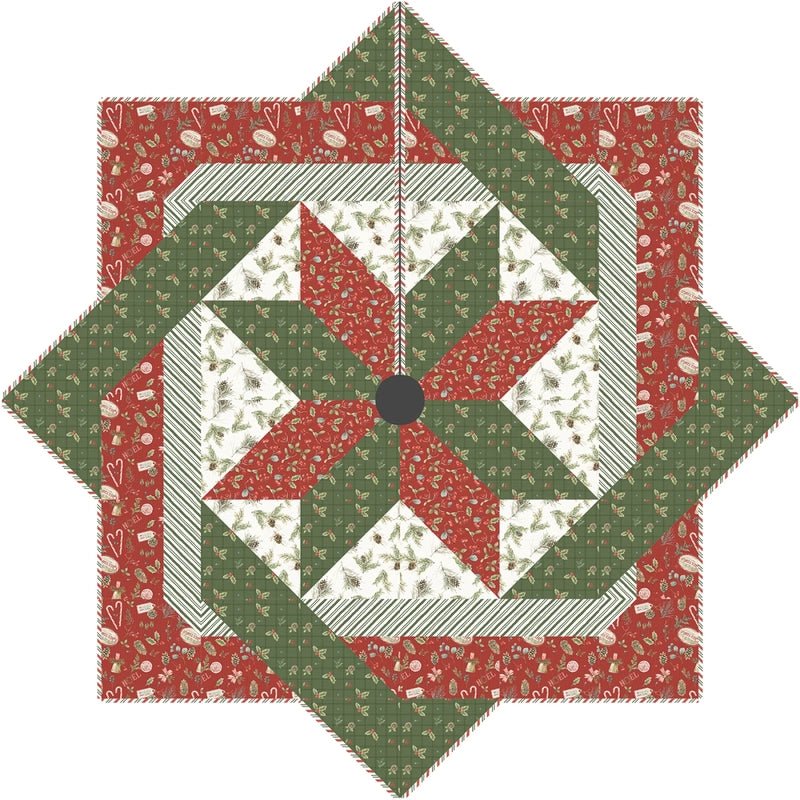 Quiltscapes Star Weave Tree Skirt Pattern - Everything Fabric