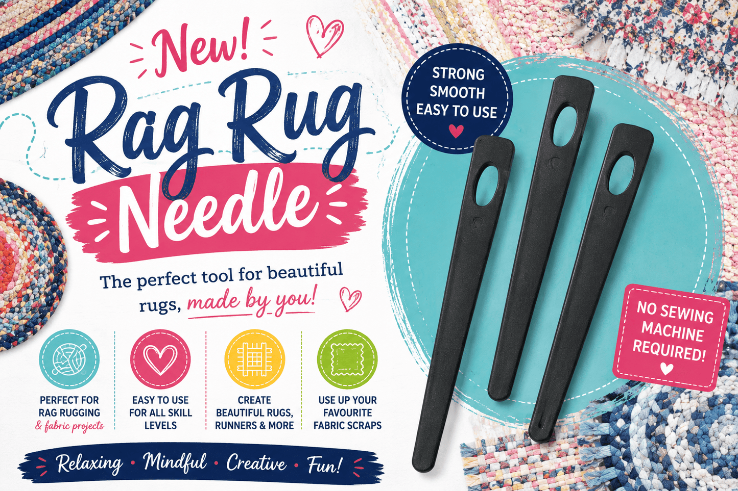 Rag Rug Needle - Everything Fabric