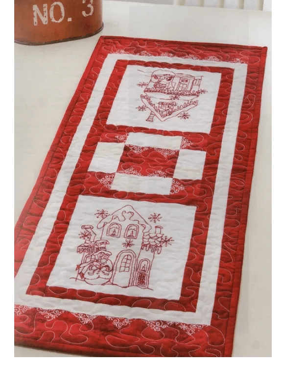 Redwork Blizzard Buddies Book - Everything Fabric